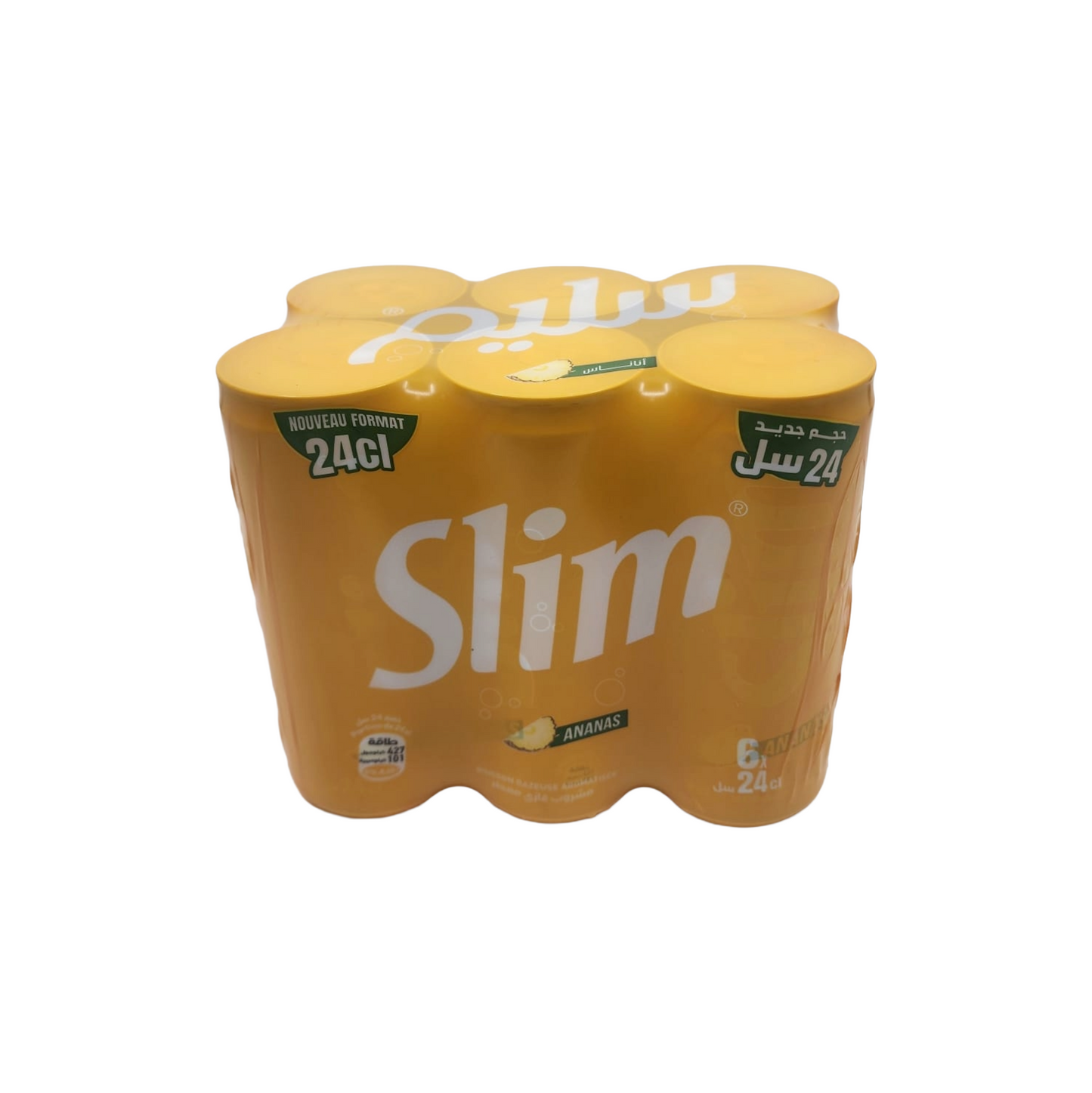 Hamoud Slim Pineapple Soda 24cl (Pack of 6)