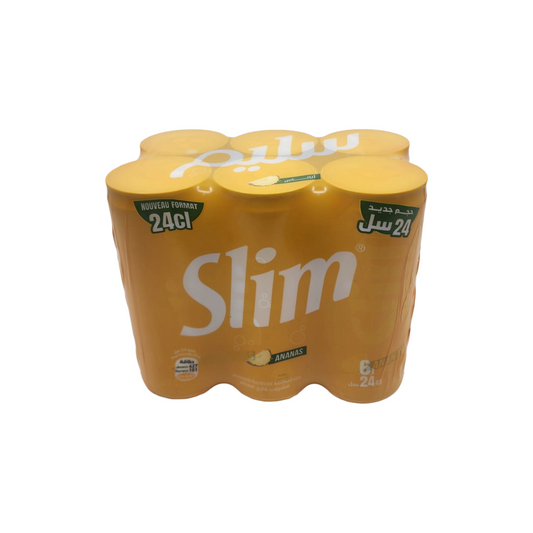 Hamoud Slim Pineapple Soda 24cl (Pack of 6)