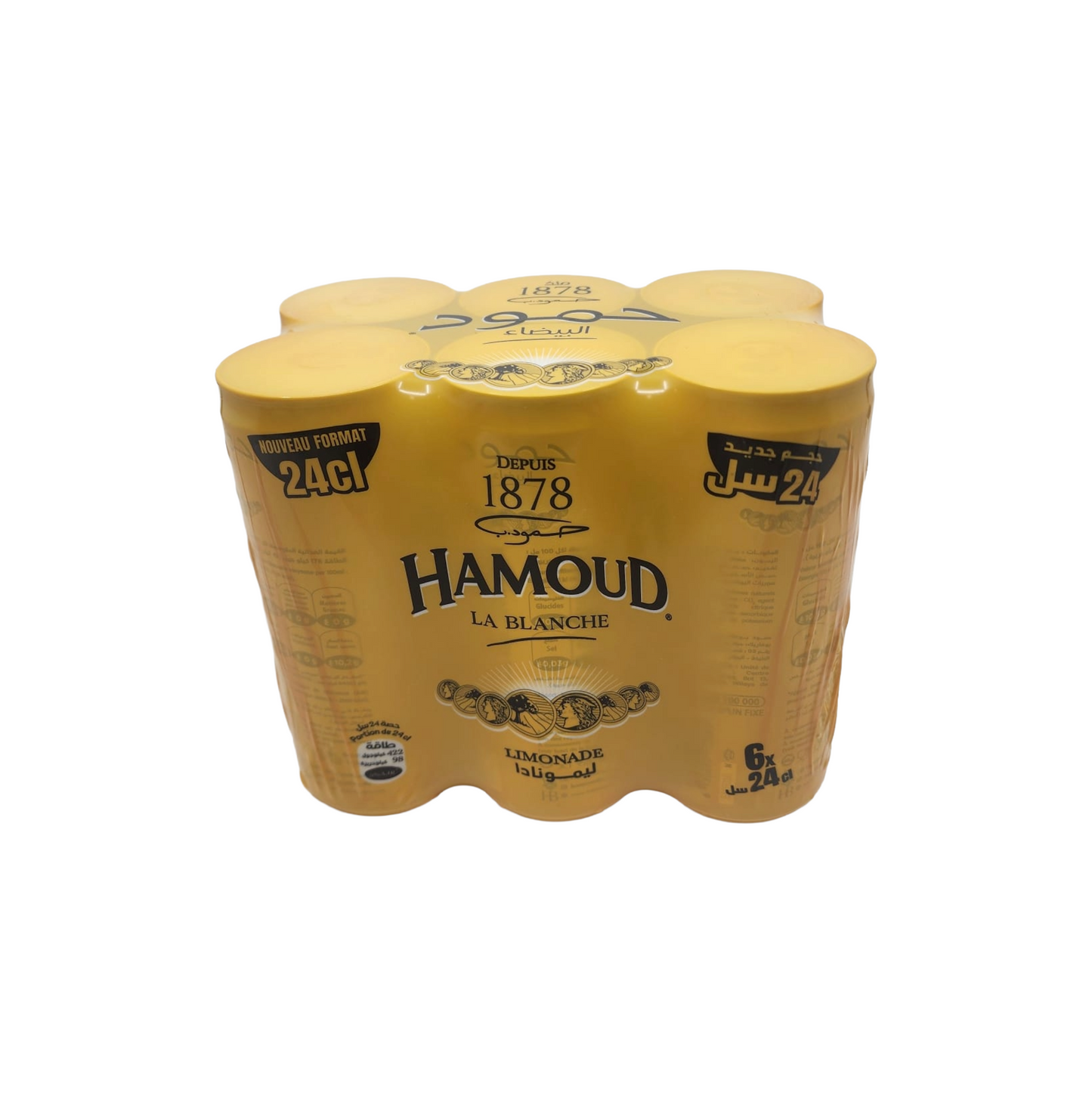 Hamoud La Blanche Soda 24cl (Pack of 6)