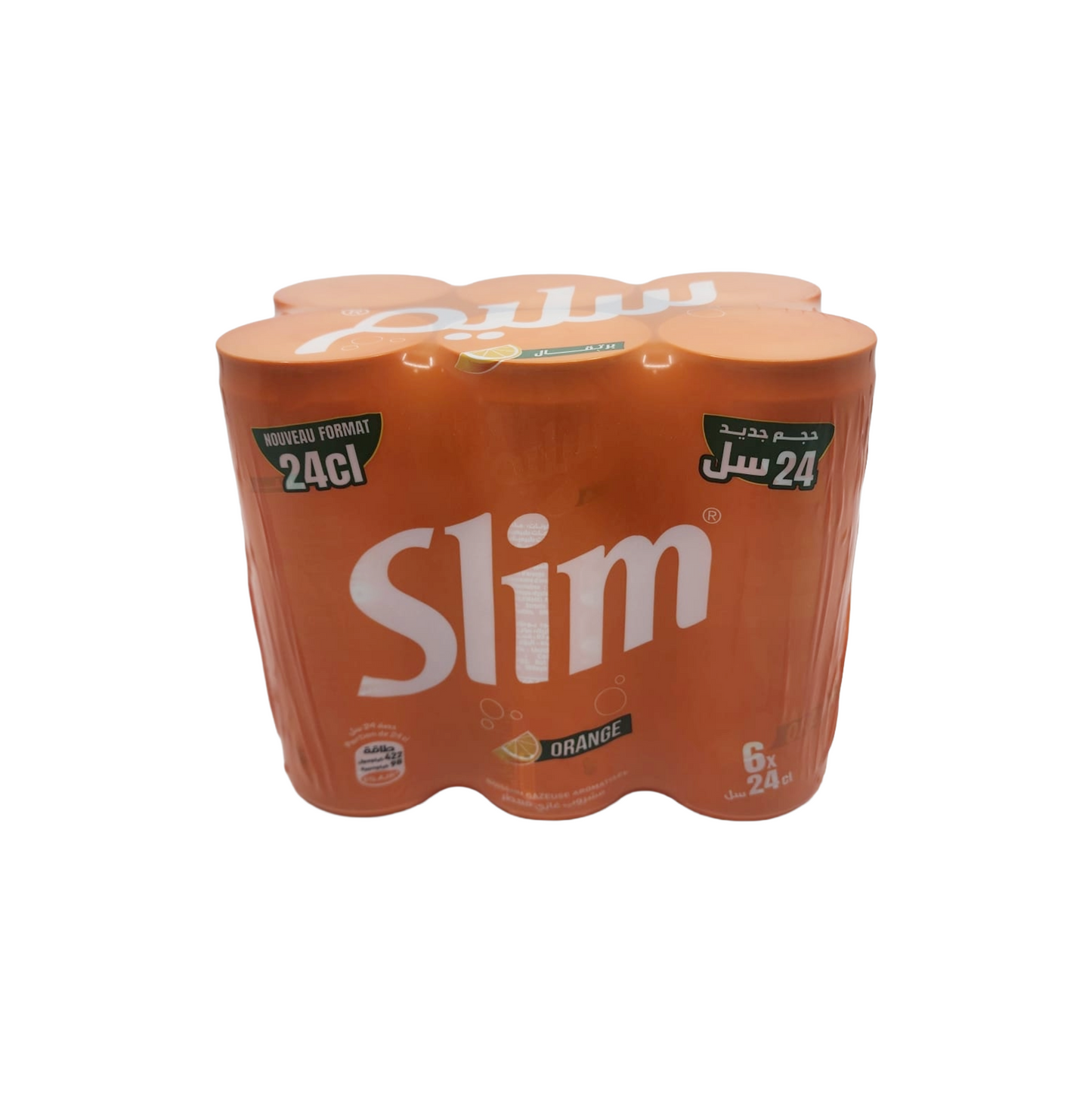 Hamoud Slim Orange Soda 24cl (Pack of 6)