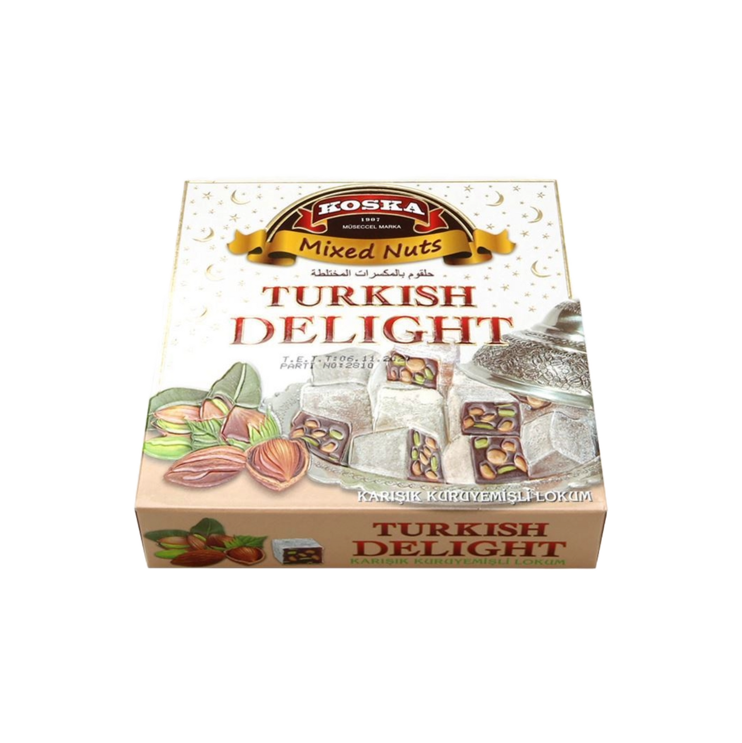 Koska Mix Hazelnut & Pistachio Turkish Delight 200g