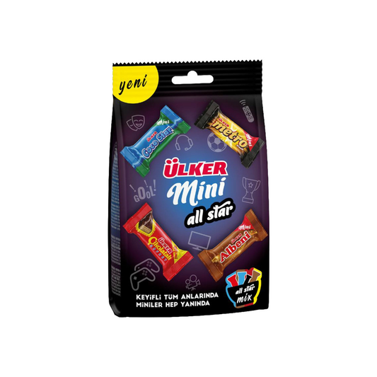 Ulker AllStar Assorted Mini Chocolate Bars Bag 89g