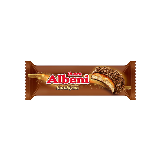 Ulker Albeni Milk Chocolate Coated Caramel Biscuits 72g